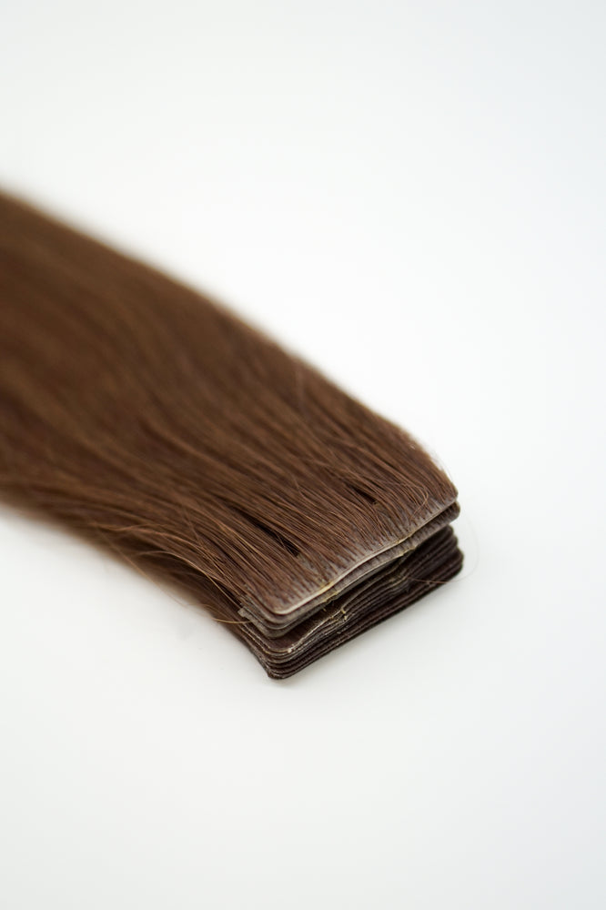 Invisible Tape Extensions: Deep Auburn #135