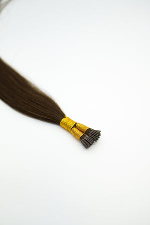 I Tip Extensions: Light Brown #6