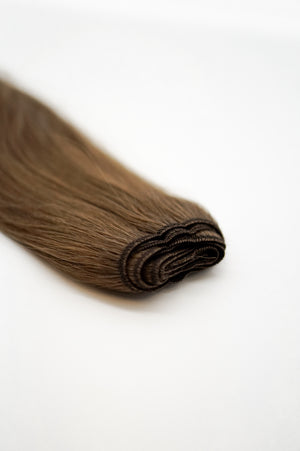 Hair Wefts: Lightest Brown #8