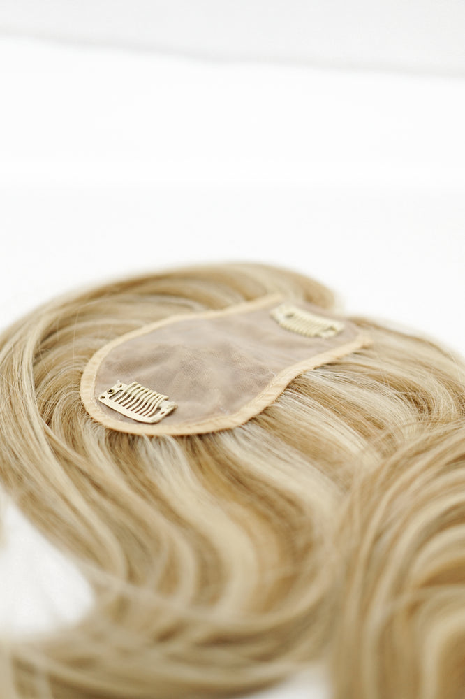 Silk Top of Head Piece: Ash Lightest Blonde #60