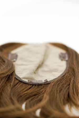 Silk Top of Head Piece: Lightest Brown #8